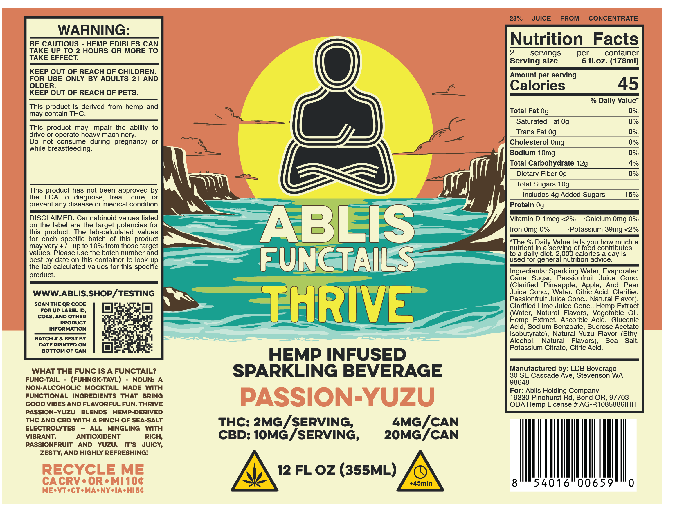 Thrive Passion-Yuzu Functail - 12-Pack - Image 2